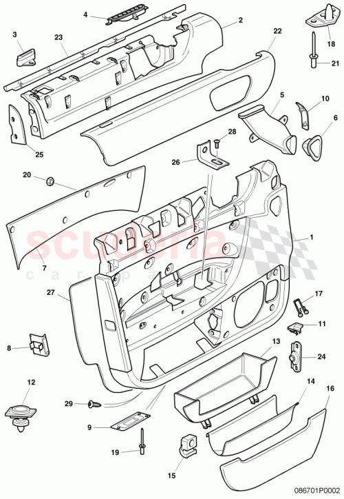 Part Diagram for Bentley 3W5 868 143 D