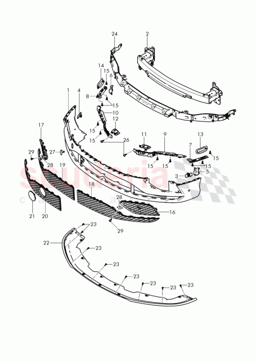 Part Diagram for Bentley 3W3 807 217 AQ