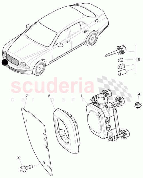 Part Diagram for Bentley 3Y0907224A