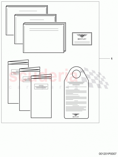 Part Diagram for Bentley 3W7 012 003 AB