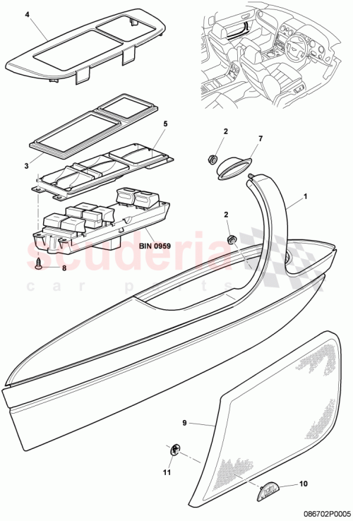 Part Diagram for Bentley N91135001