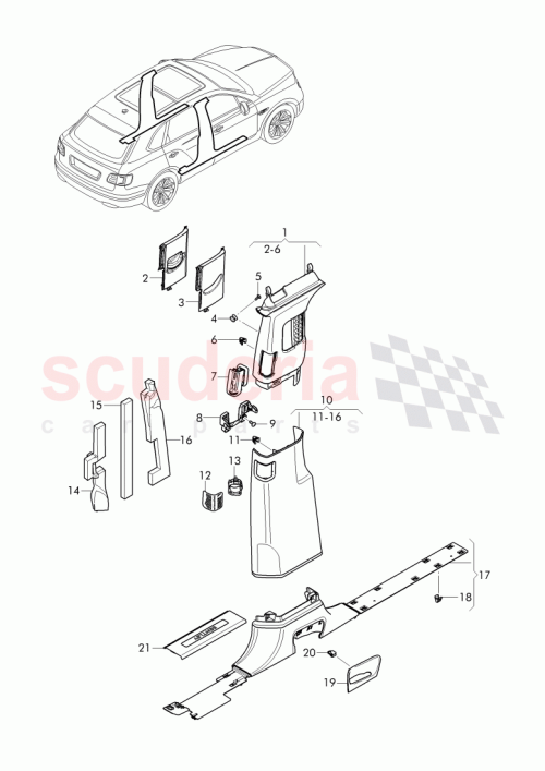 Part Diagram for Bentley 36A 867 064