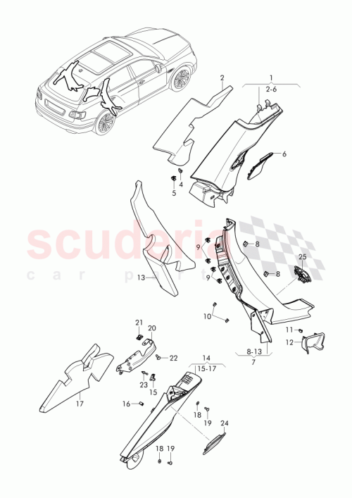 Part Diagram for Bentley 36A 867 248 A