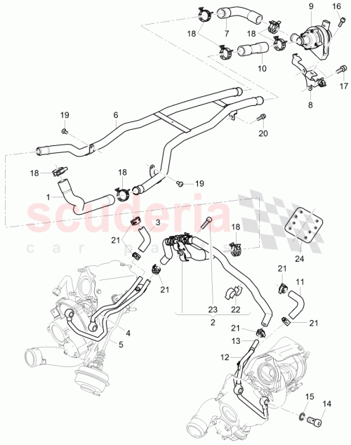 Part Diagram for Bentley 3W0121079C