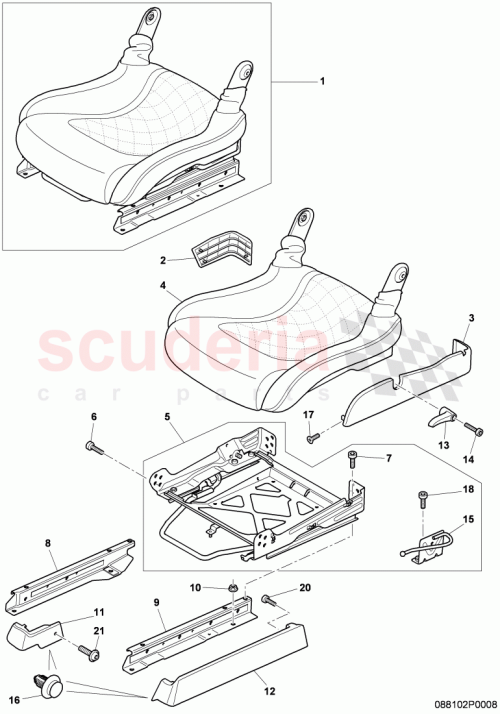 Part Diagram for Bentley 3W8881634C