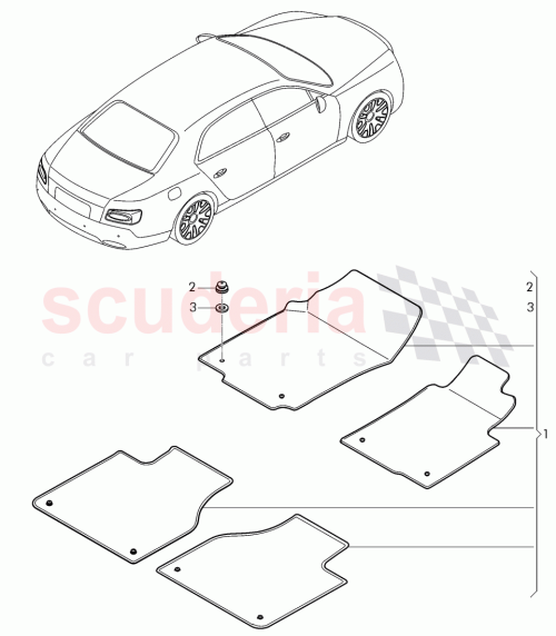 Part Diagram for Bentley 3Y0864179B