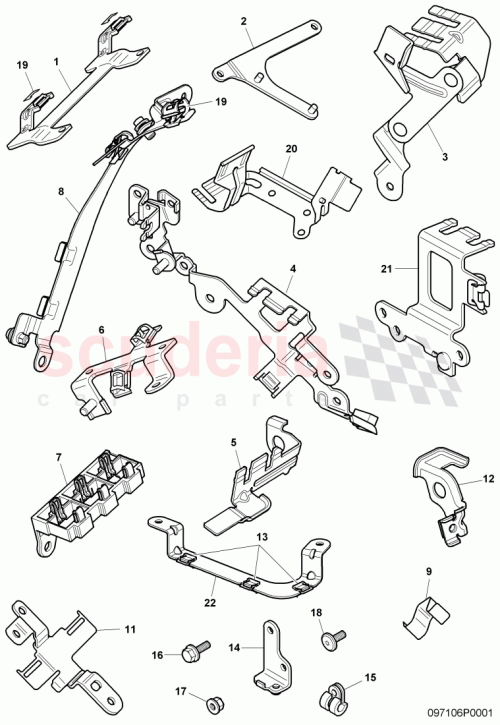 Part Diagram for Bentley 3W0971504B