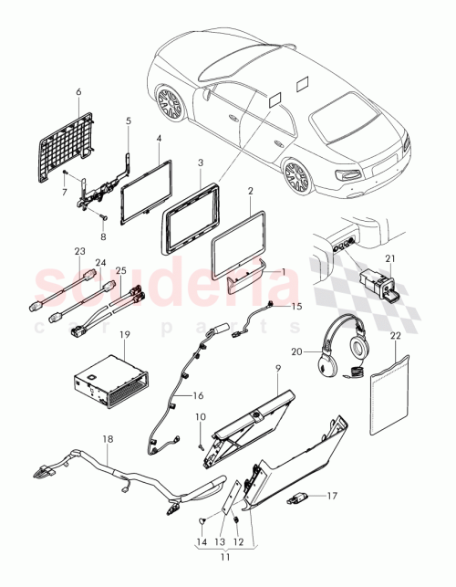 Part Diagram for Bentley 4W0 863 202