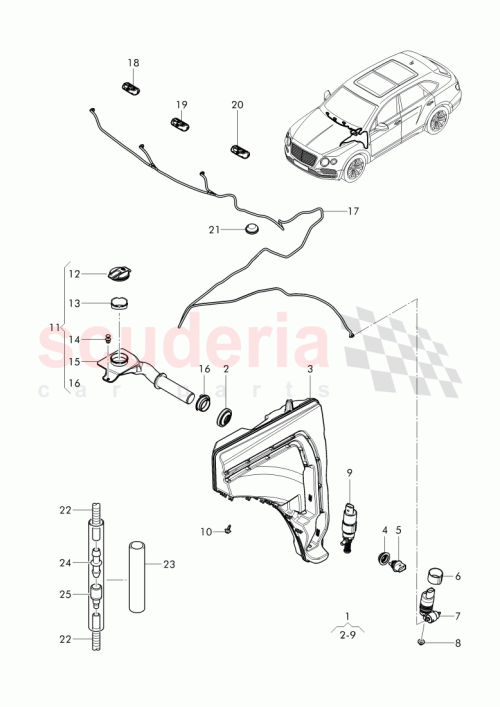 Part Diagram for Bentley 1J0 955 751 D