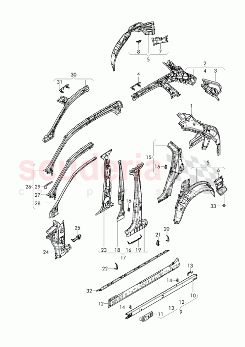Part Diagram for Bentley 36A809993E