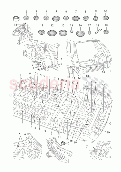Part Diagram for Bentley 1H4971908A