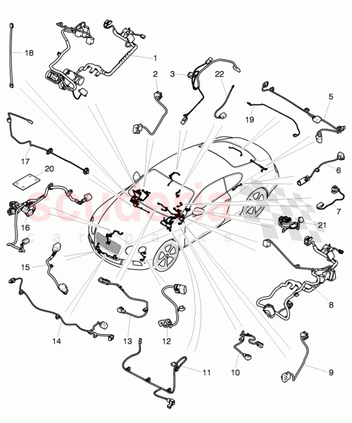 Part Diagram for Bentley 3W3970251C