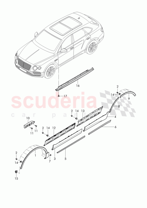 Part Diagram for Bentley 36A 853 054