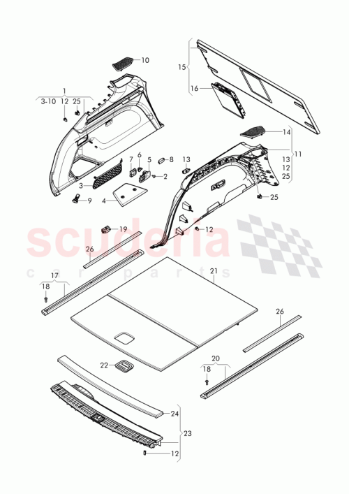 Part Diagram for Bentley 36A 867 745 B