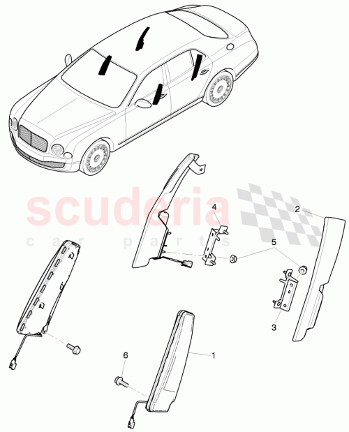 Part Diagram for Bentley 3Y5880441C