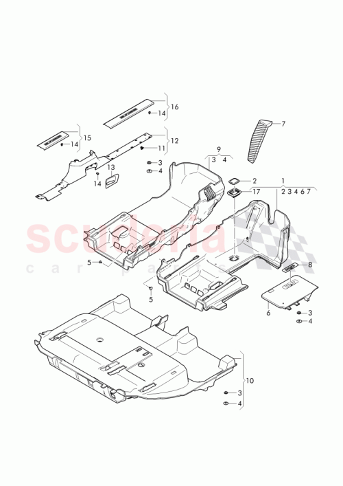 Part Diagram for Bentley 36C 863 704 D