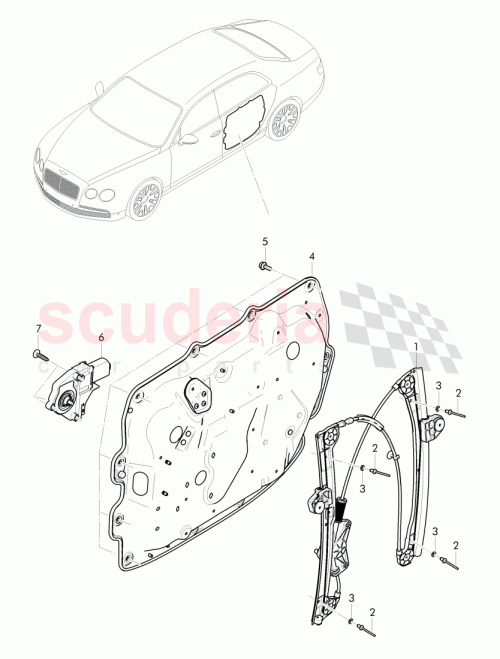 Part Diagram for Bentley 4W0 839 755 D