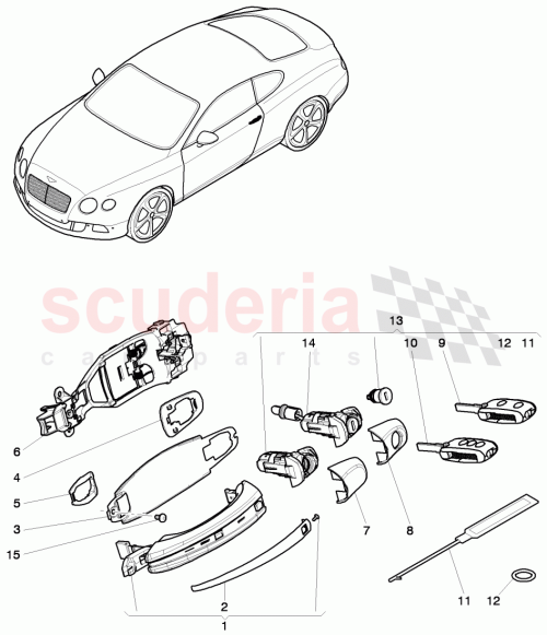 Part Diagram for Bentley 3W0 800 373 CF