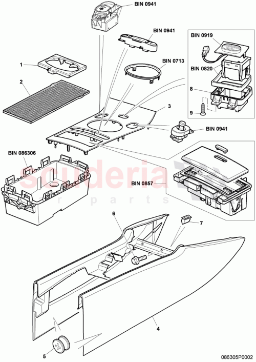 Part Diagram for Bentley 3W8863301