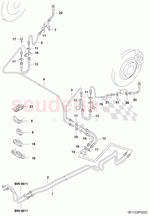 Part Diagram for Bentley 5Q0611797B