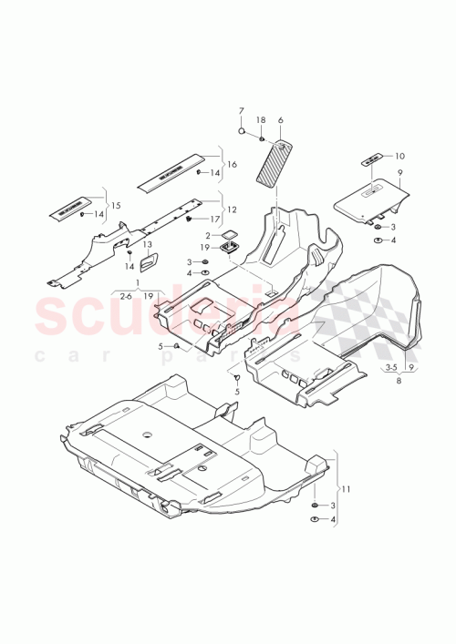 Part Diagram for Bentley 36A 853 376 J