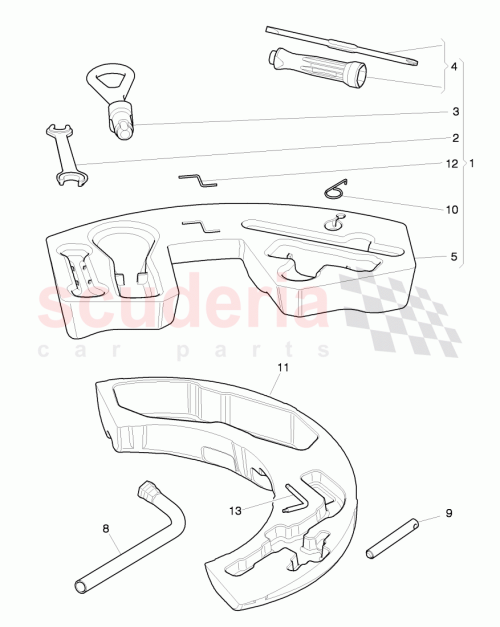Part Diagram for Bentley 4E0 012 225