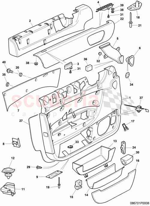 Part Diagram for Bentley 3W4867317E