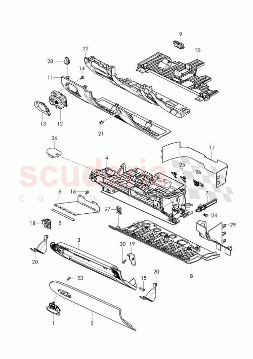 Part Diagram for Bentley 3Y1 858 959 C