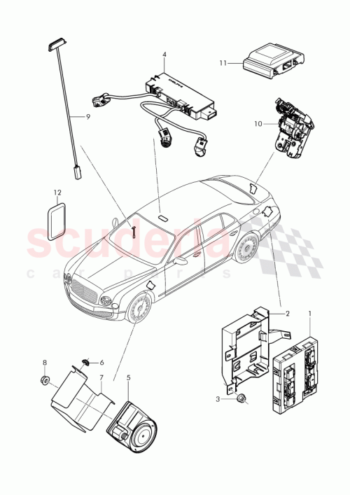 Part Diagram for Bentley 1K0 951 605 F