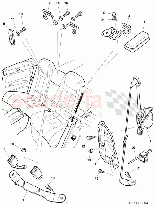 Part Diagram for Bentley 3W7887232