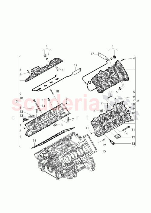 Part Diagram for Bentley WHT 005 534
