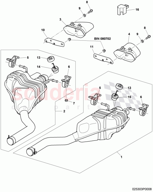 Part Diagram for Bentley 3W8253463
