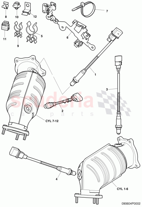Part Diagram for Bentley 1K0998262N