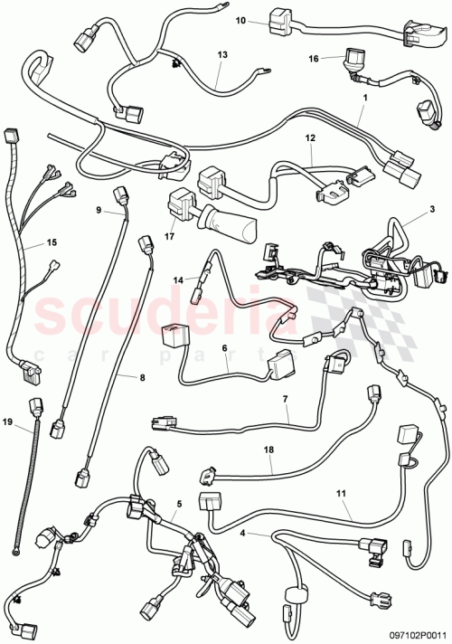 Part Diagram for Bentley 3W7971113E