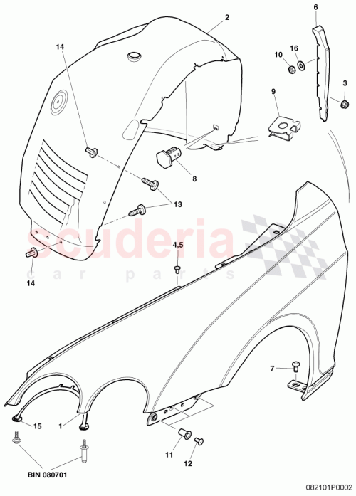 Part Diagram for Bentley 3W5821022Q