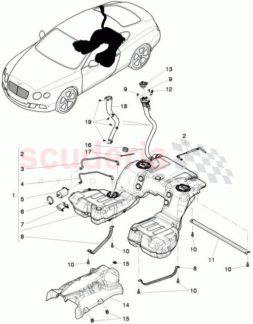 Part Diagram for Bentley 3W8 201 021 BJ
