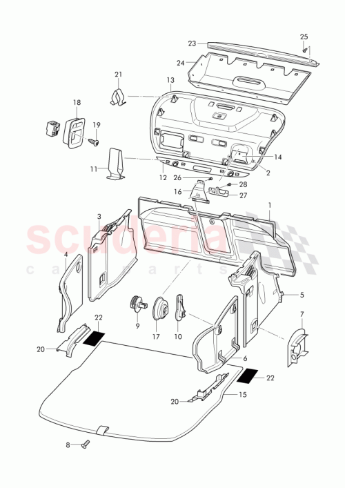 Part Diagram for Bentley 3W8 867 428 AN