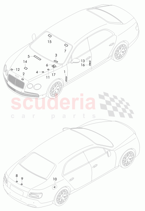 Part Diagram for Bentley 1J0 010 404 B