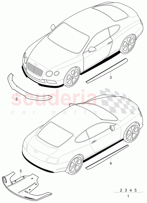 Part Diagram for Bentley 3W8 071 609 A