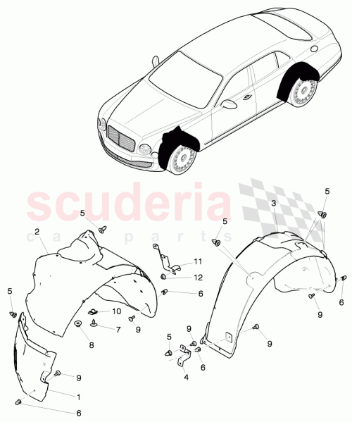 Part Diagram for Bentley 3Y0825332