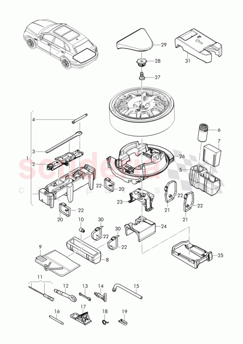Part Diagram for Bentley 4M0864501J