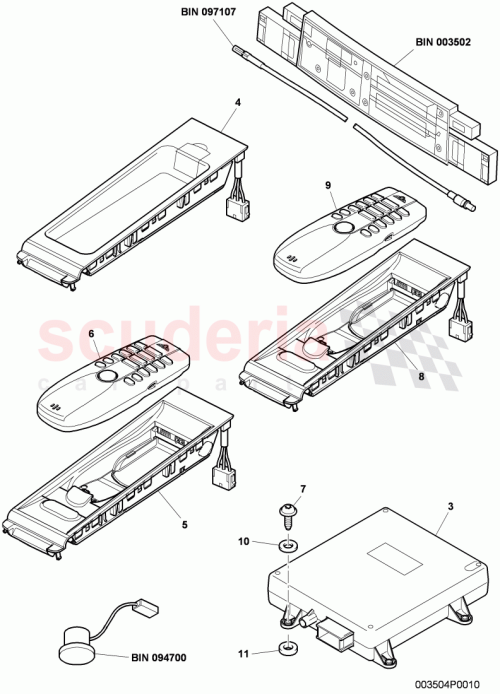 Part Diagram for Bentley 3W0 035 950 E