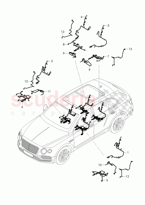 Part Diagram for Bentley 36A971366DL