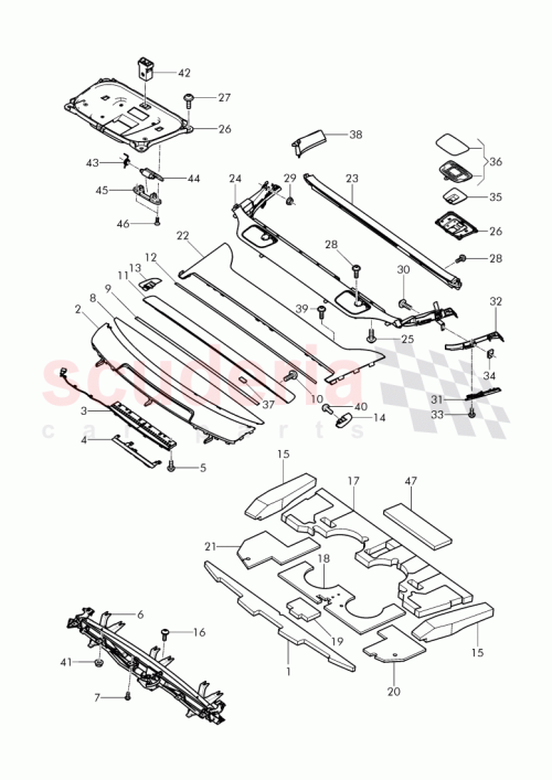 Part Diagram for Bentley 3Y5 861 323 E