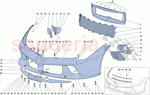 Part Diagram for Ferrari 88278200