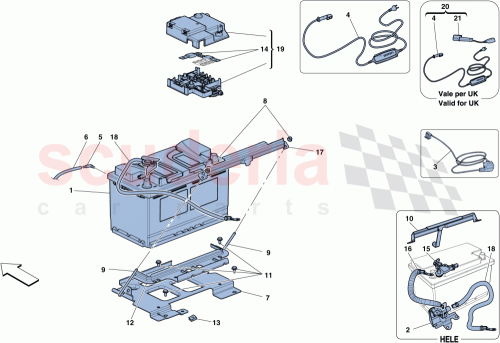 Part Diagram for Ferrari 87208500