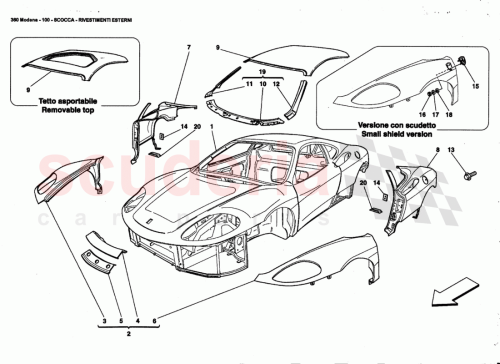 Part Diagram for Ferrari 65924711