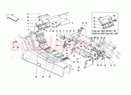 Part Diagram for Ferrari 14591687