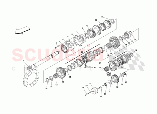 Part Diagram for Ferrari 183946