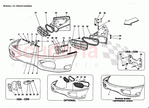 Part Diagram for Ferrari 16297824